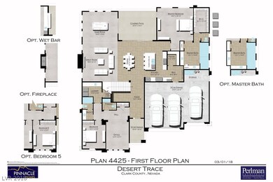 Plan 2 - 4425 sq.ft. with a 3 car garage. Master a