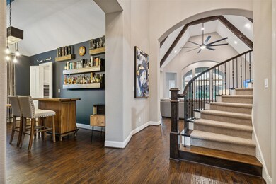 Large formal Dining room being utilized for entert