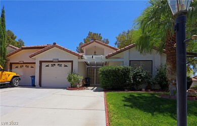 The residence has a single car garage with entry f