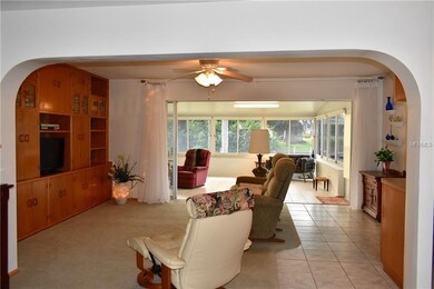 Living room looking into family room