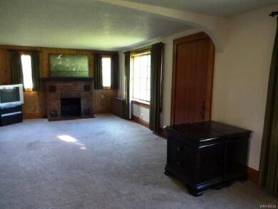 Living/Dining Room Combo with Wood Burning Firepla