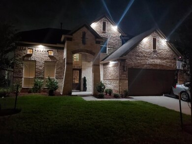 Beautiful lighting system that accentuates the beauty of the home at night!