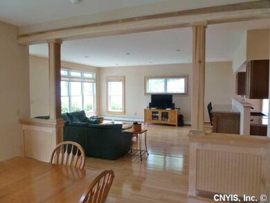 Great Room. View from the dining room into the gre