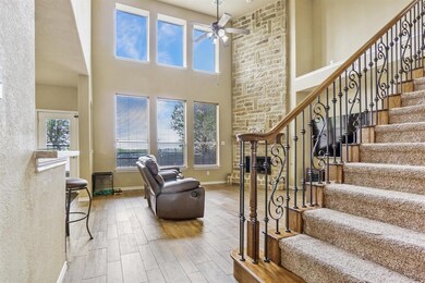 Stunning Living room and staircase.