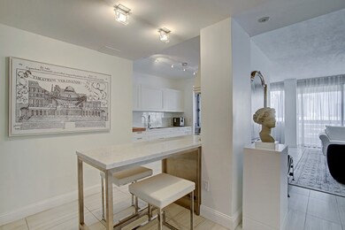 Breakfast bar off kitchen.