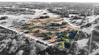 Overview of rural landscape featuring property parcel outlined