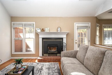 fireplace in the living area