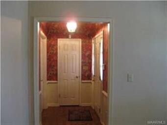 Front door way looking from family room.