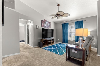A cozy living room with plenty of space