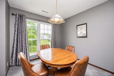 Separate dining room is off kitchen and living roo