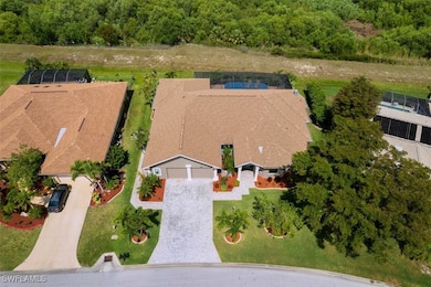 Drone aerial view of home