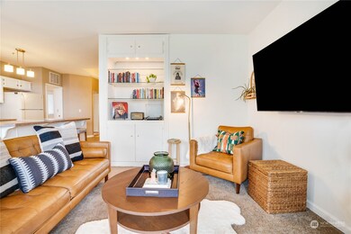 The built-ins with glass shelving and undercount lighting provide grate space to show off collectibles or highlight prized assets.