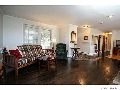 Great Room. Just refinished hardwood floors