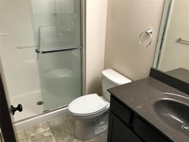 Master bathroom with large shower
