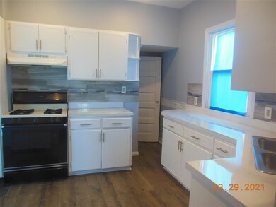 kitchen toward basement door
