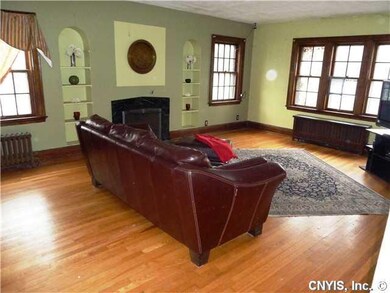 Living Room. Huge living room with builtins. Firep