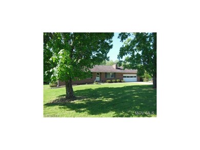 Wide view of front