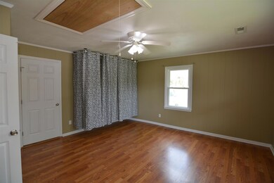 Off of the living room, you'll find the master bedroom with plenty of closet space.
