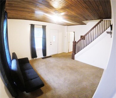 The original handrail is beautifully contrasted by