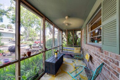 Screened front porch