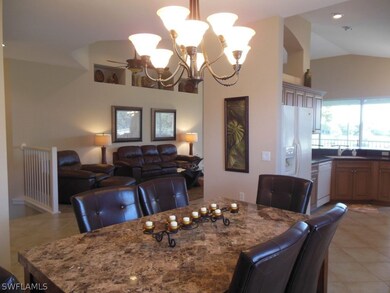 There is a separate dining room in this open floor