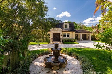 Front showing fountain