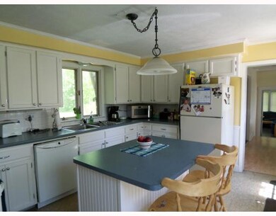 Kitchen. The kitchen is conveniently...