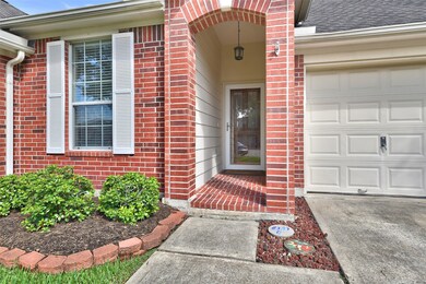 Welcoming covered brick front porch ~