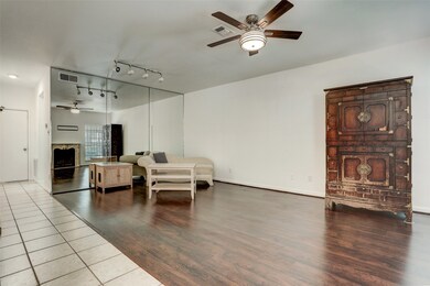 Dining and Living Room Area with laminate wood and