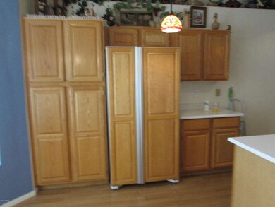 Pantry and side by side fridge