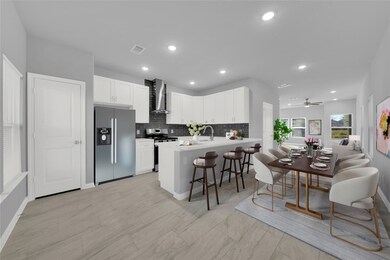 Open concept floor plan (digitally staged photo)