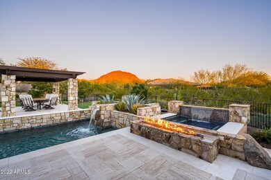 Backyard Water Feature & Firepit