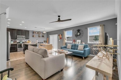 The family room is the heartbeat of the home with 
