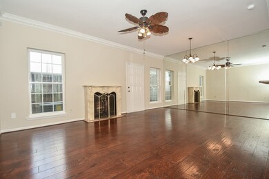 Open concept living and dining.