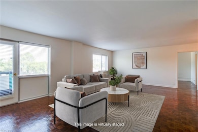 Unit 5G Virtually Staged Living Room