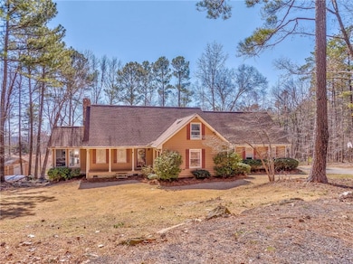 View of front of house with a front lawn and a chi