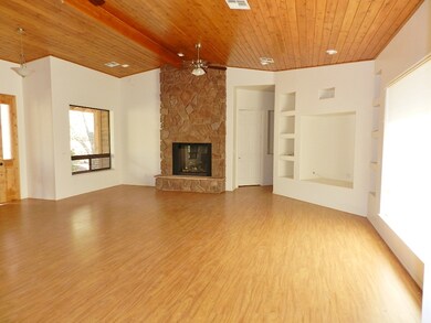 Living room with fireplace