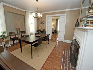 Dining Room. Original details with pocket doors to