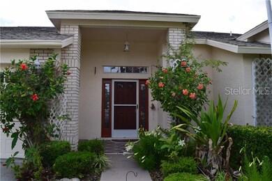 The inviting entry of this maintenance-free villa 