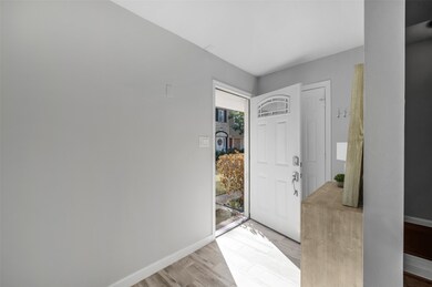 Entry into the townhome.  The townhome features up