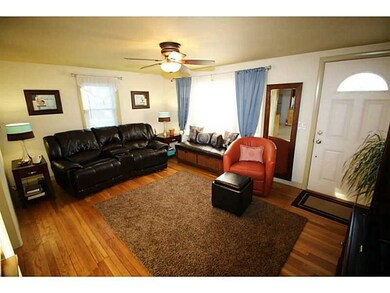 Living Room. The front door opens to the Living Ro