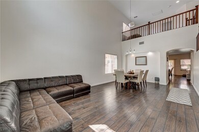 living room and dining area
