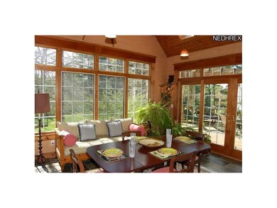 Family room overlooks rear yard