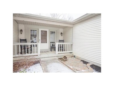Covered front porch leading to a spacious 2218 squ