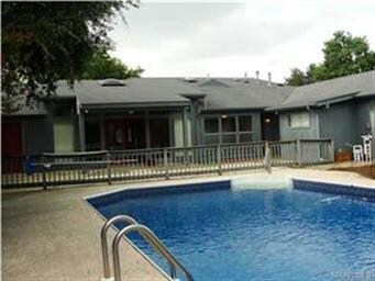 Rear elevation with pool