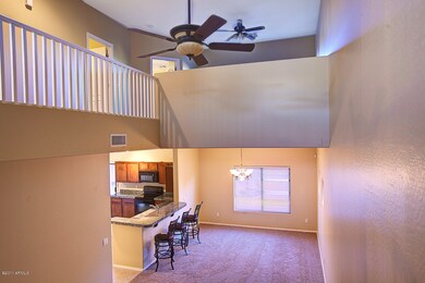 View from stairway landing