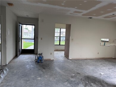 Front entry and kitchen entry.