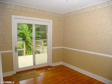 Dining Room - Refinished oak floor & atrium door t