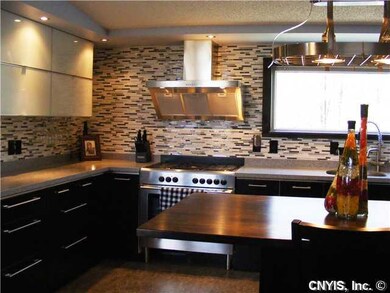 Kitchen. Solid surface counters, soft close custom