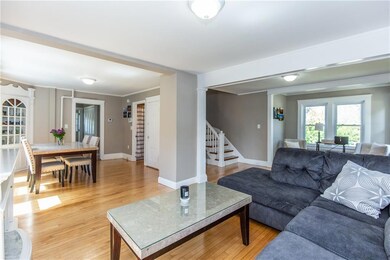 Living room and dining area